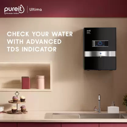Pureit by HUL ULTIMA MINERAL 10 L RO + UV + MF Water Purifier with Digital Purity Indicator  (Black) Pureit by HUL ULTIMA MINERAL 10 L RO + UV + MF Water Purifier with Digital Purity Indicator  (Black)